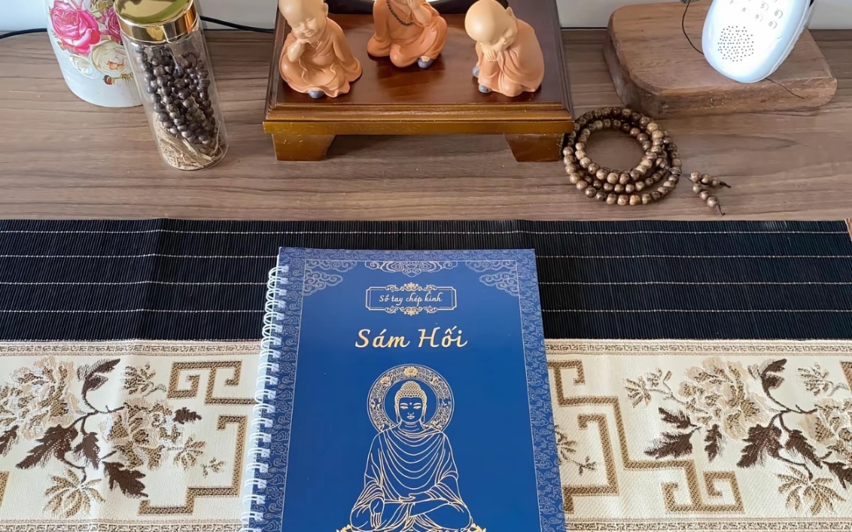 Bộ 6 Sổ Chép Kinh In Mờ Kèm Đầy Đủ Phụ Kiện — ảnh 5